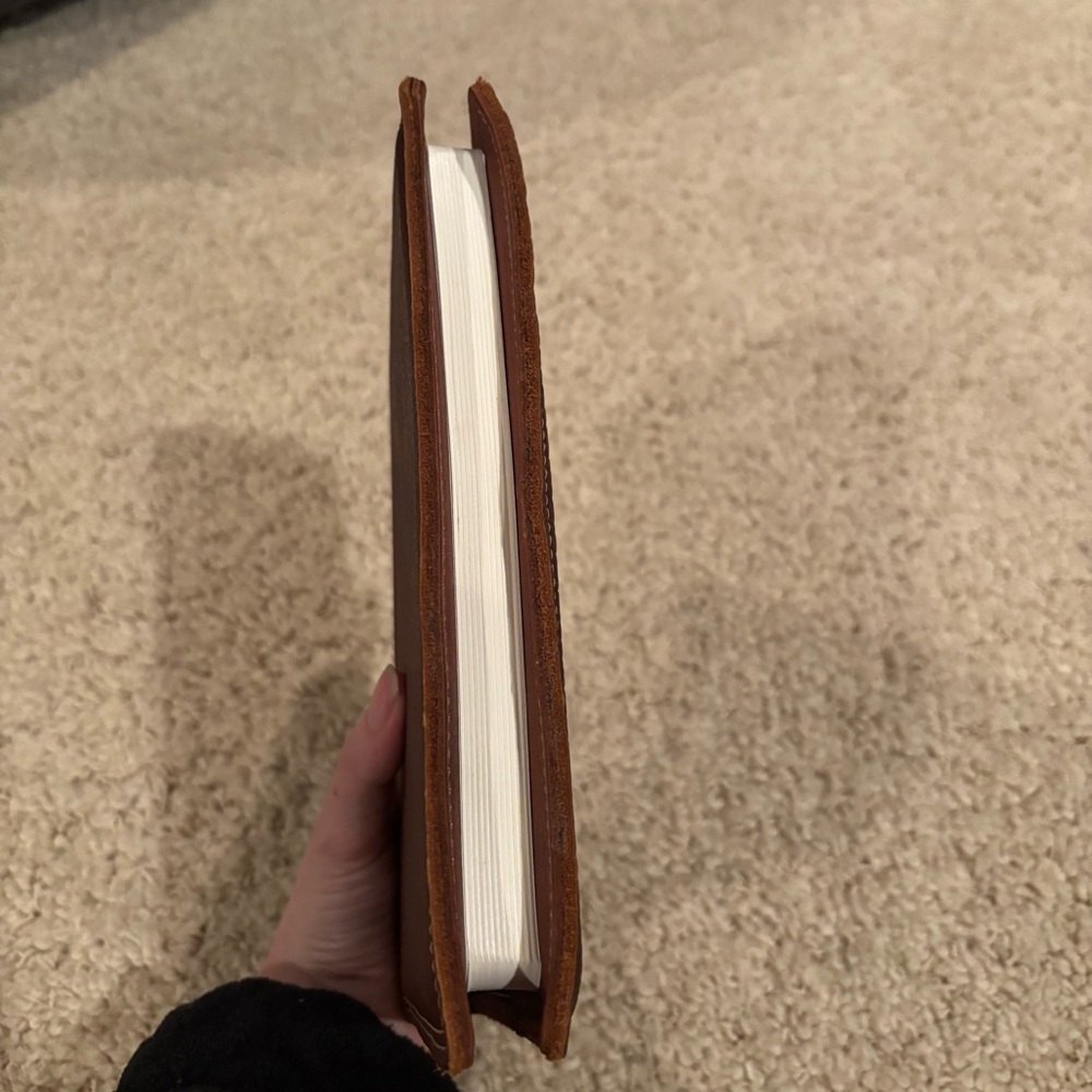 Holtz Leather Co. Thick Brown Full Grain Leather Bound Writing Journal Notebook - Picture 8 of 10